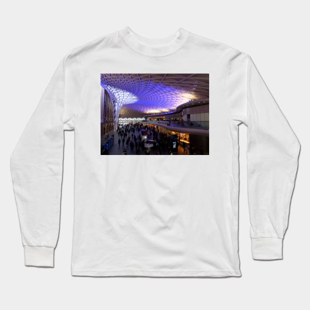 Kings Cross Station, London Long Sleeve T-Shirt by Chris Petty